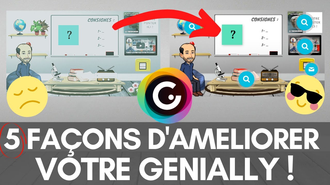 Tuto GENIALLY   5 façons d'AMÉLIORER son GENIALLY