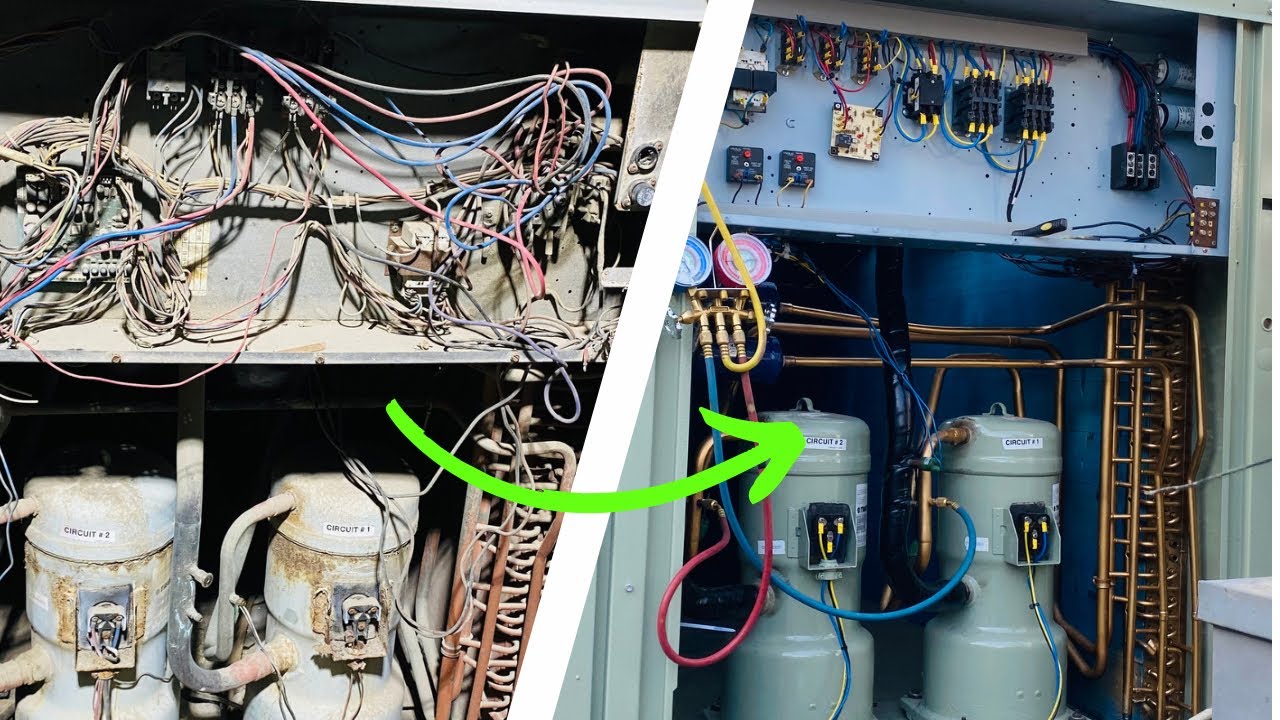 Trane package ac repairing and maintenance | hvac training videos I  हिन्दी اردو 🇸🇦