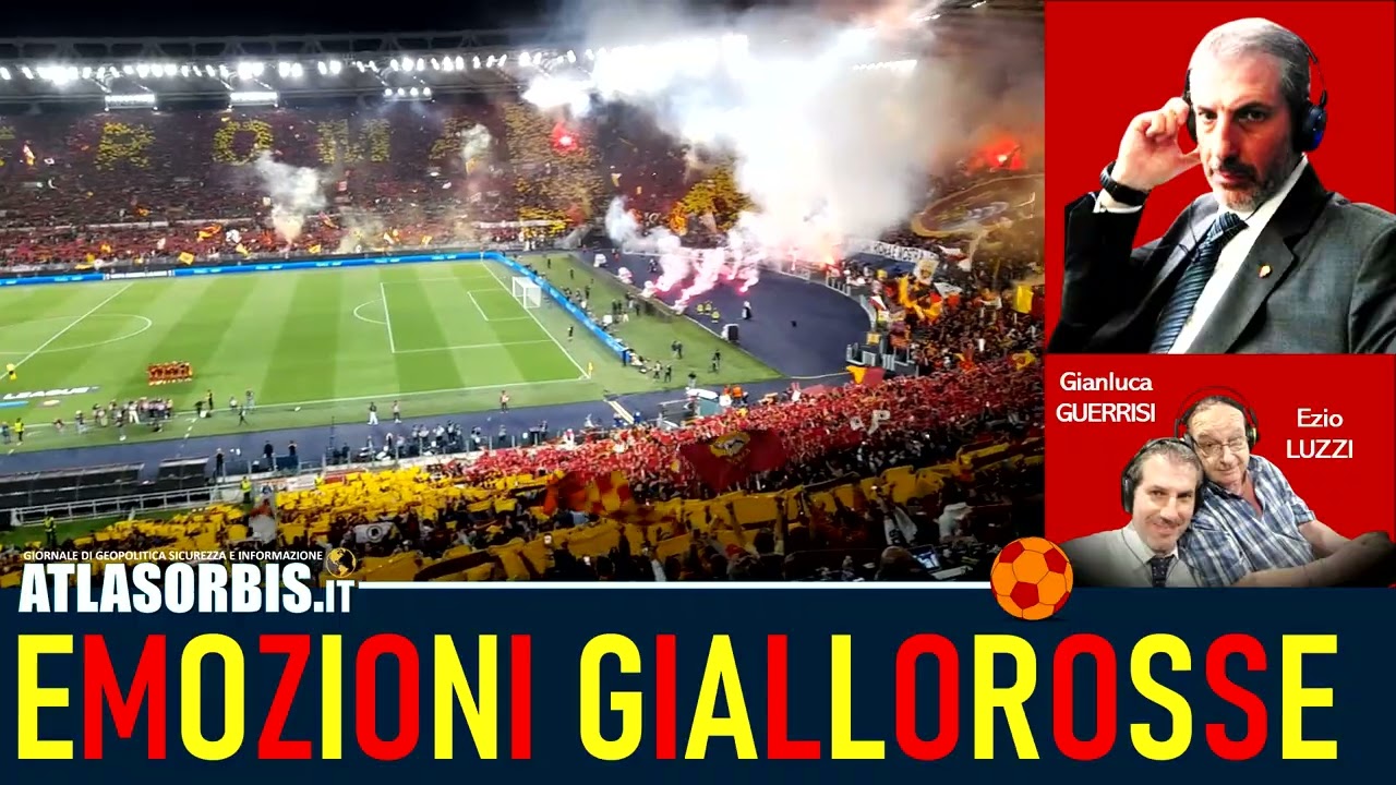 ⚽EMOZIONI GIALLOROSSE, 🗣️ tifo e coreografie tifosi  AS ROMA dallo ⚽Stadio Olimpico ‼️ (#atlasorbis)