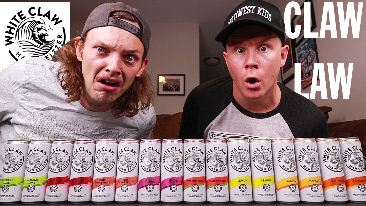 TRYING EVERY WHITE CLAW | Drunk Taste Test