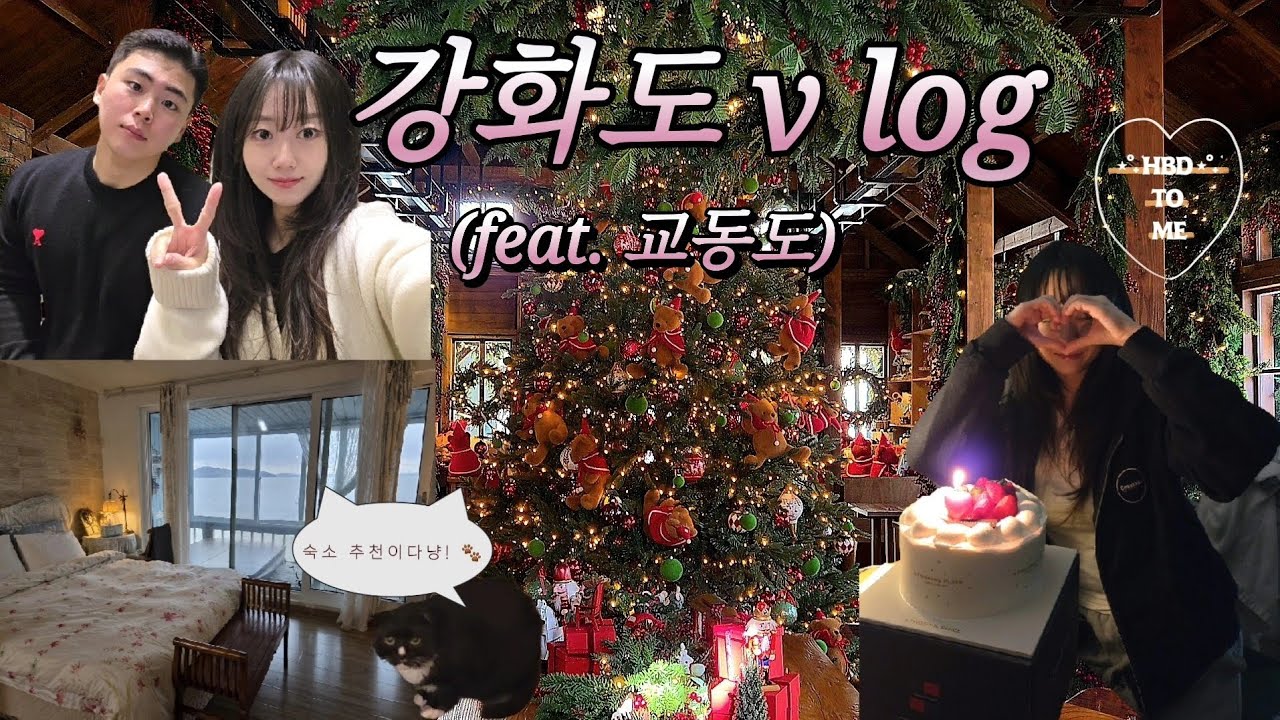 [강화도 브이로그] 당일치기 같은 1박2일 강화도여행, 맛집추천,여행코스,교동도 대룡시장,화개정원,숙소추천,맛집추천!