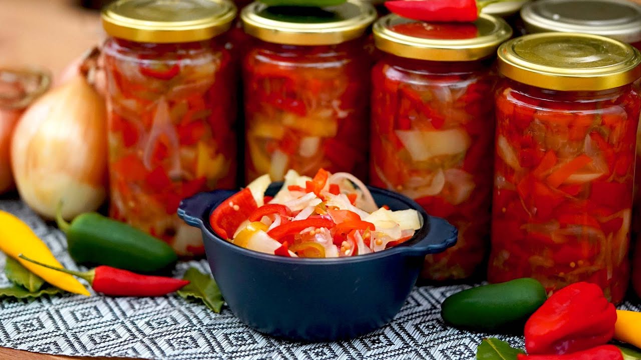 ОСТРОТА 🌶️ Самый ИНТЕНСИВНЫЙ РЕЦЕПТ ОСТРОГО САЛАТА в Банке на Зиму! - Шеф Пол Константин