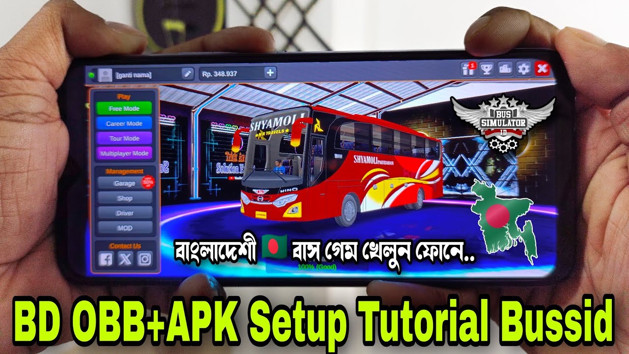 How To Setup Bd Map Traffic Obb In Bussid V4.1 || Bd Obb+Apk Setup Tutorial In Bangla Bussid 2024 ||