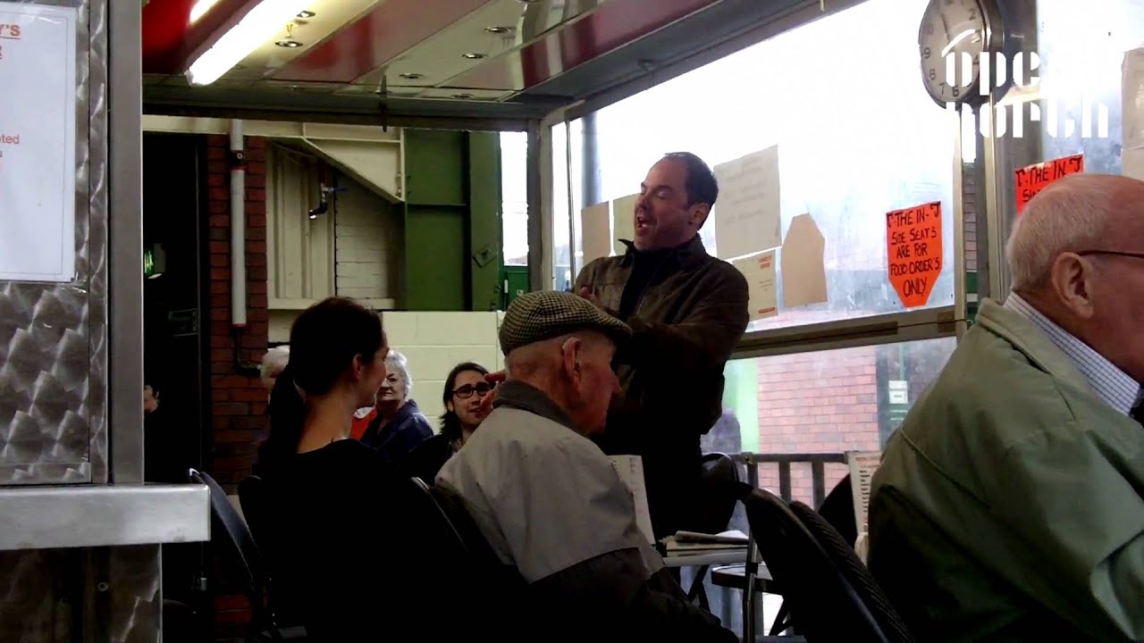 Opera North at the Liberty Cafe in Leeds Kirkgate Market