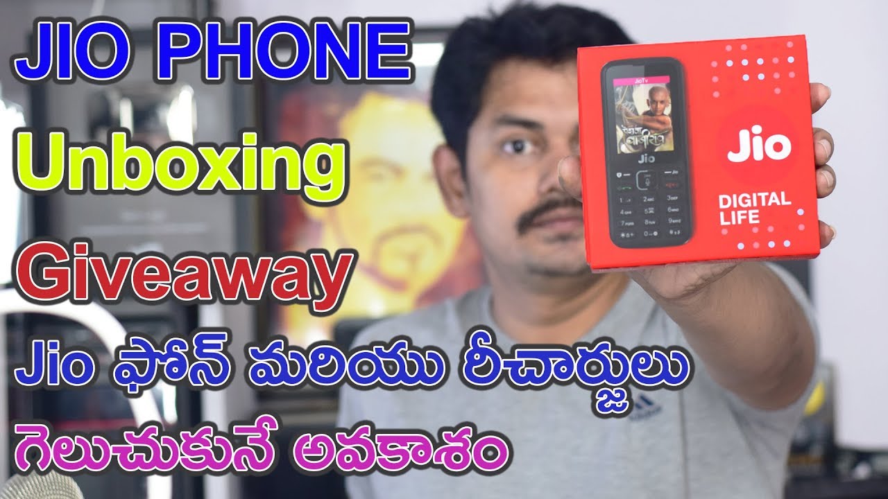 Reliance JIO Phone 1500/- Unboxing & Giveaway || in Telugu || Tech-Logic