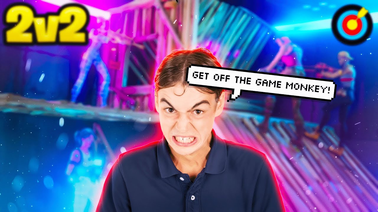 This Kid Turned Racist Because He Was Losing - Fortnite 2v2 Piece Control