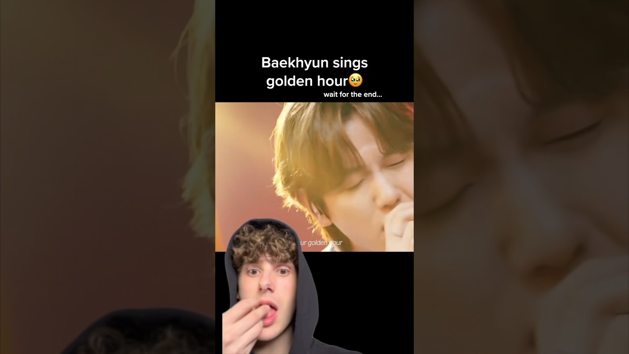 Baekhyun from EXO sings &lsquo;golden hour&rsquo; by JVKE🤍 #jvke #goldenhour #baekhyun #exo #baekhyunee_exo