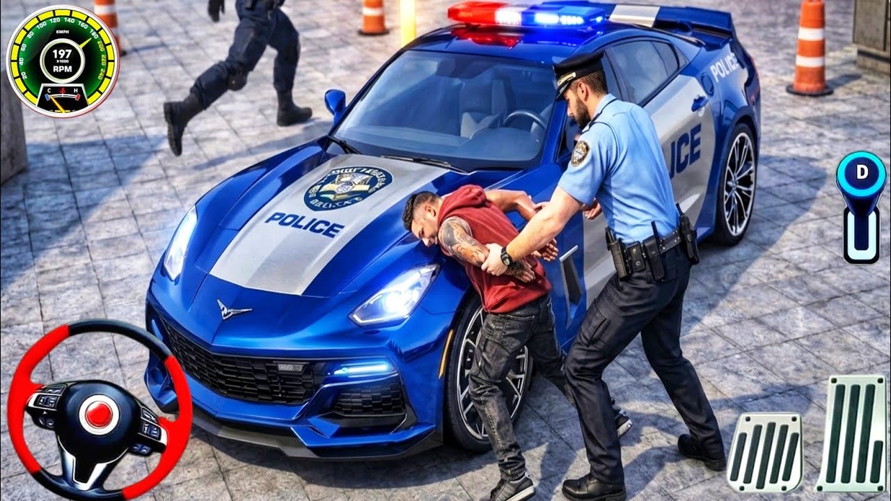 New Police Car Chase Simulator 2026 Highway Reverse Pursuit Cop Cars - PS5 PRO Real Android Gameplay