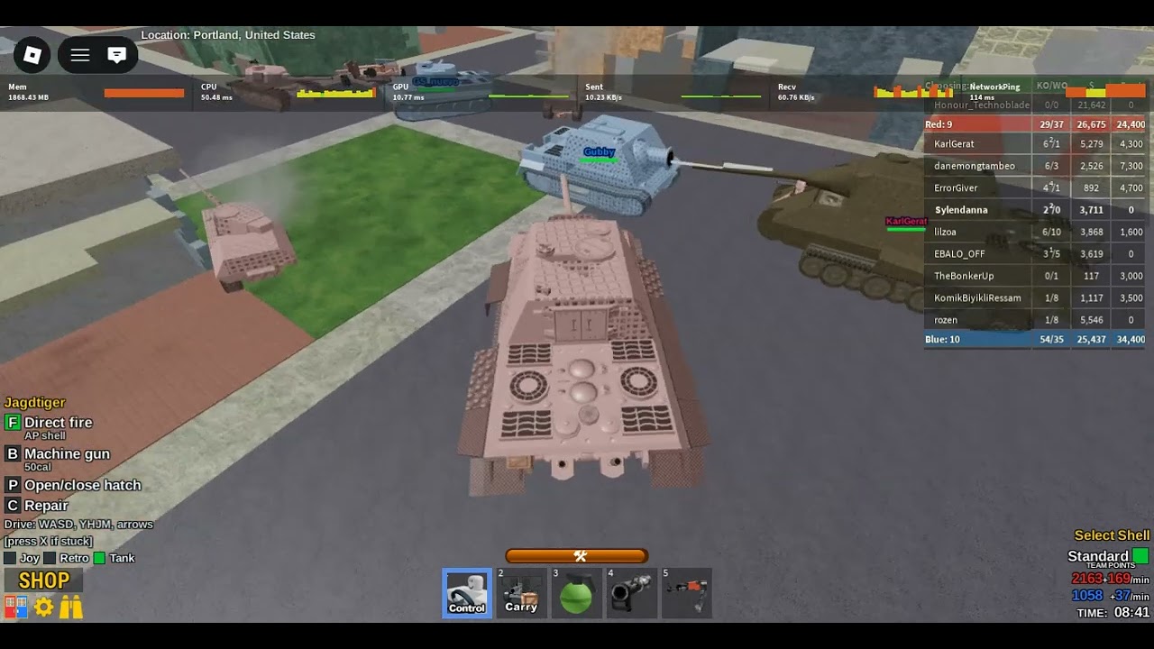 Sturmtiger VS 2 Jagdtiger (the jagdtigers won)