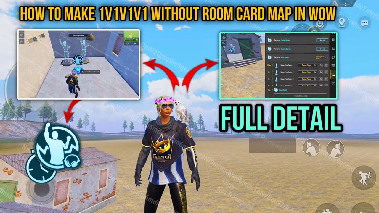 How to Make 1v1v1v1 Without Room Card MAP in WOW MODE - Full Detail