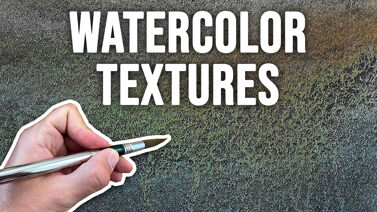 WATERCOLOR TEXTURES for Beginners - 2 Simple Ways