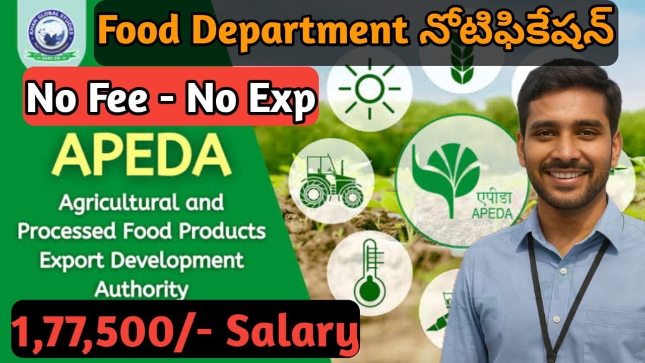 APEDA Recruitment 2025 | 60% Marks Only | Assistant Manager, AGM Jobs | No Fee, No Experience 🔥
