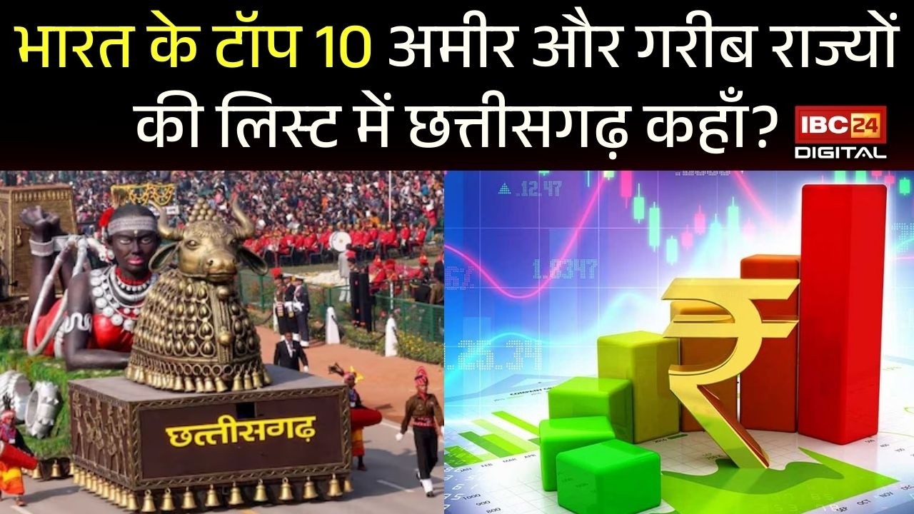 भारत के टॉप 10 अमीर और गरीब राज्यों की लिस्ट में छत्तीसगढ़ कहाँ? India Richest States List 2026