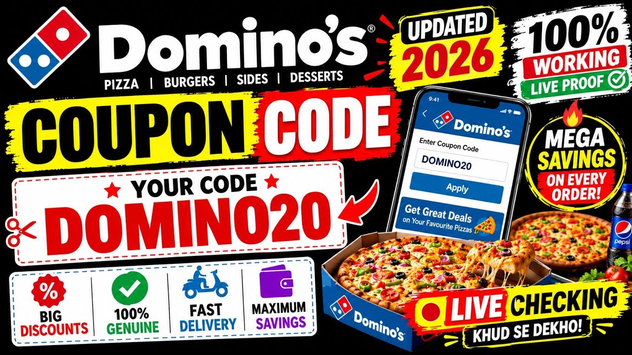 4 DOMINOS PIZZA in ₹11 |dominos coupon code today|Domino's pizza offer|Domino's pizza offer today