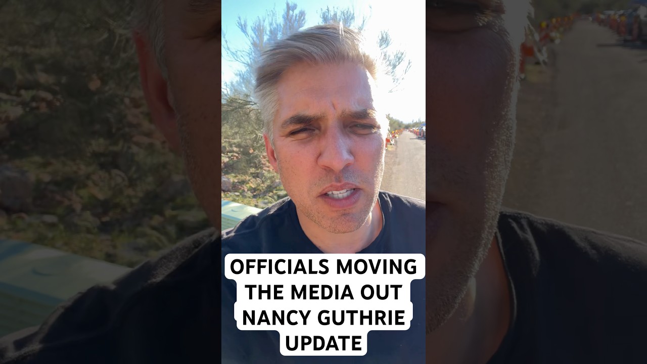Officials moving the media out. Nancy Guthrie investigation.