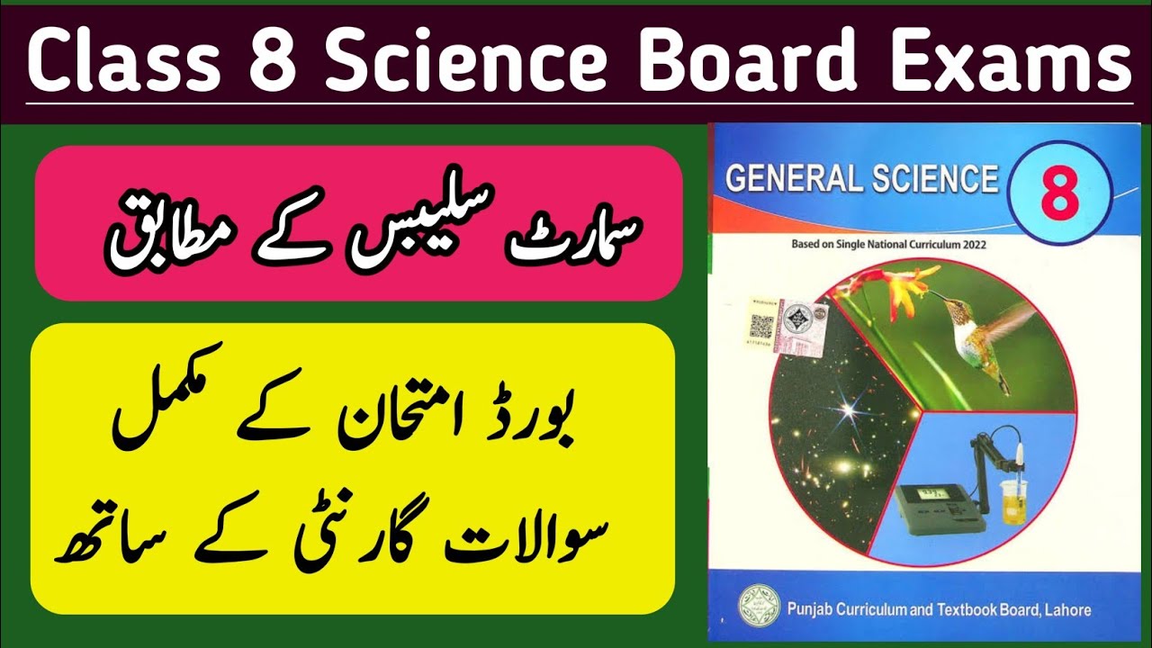 Class 8 Science Board Exams Original Exams Paper 2026 | MCQs, Short & Long Question | Paper Pattern