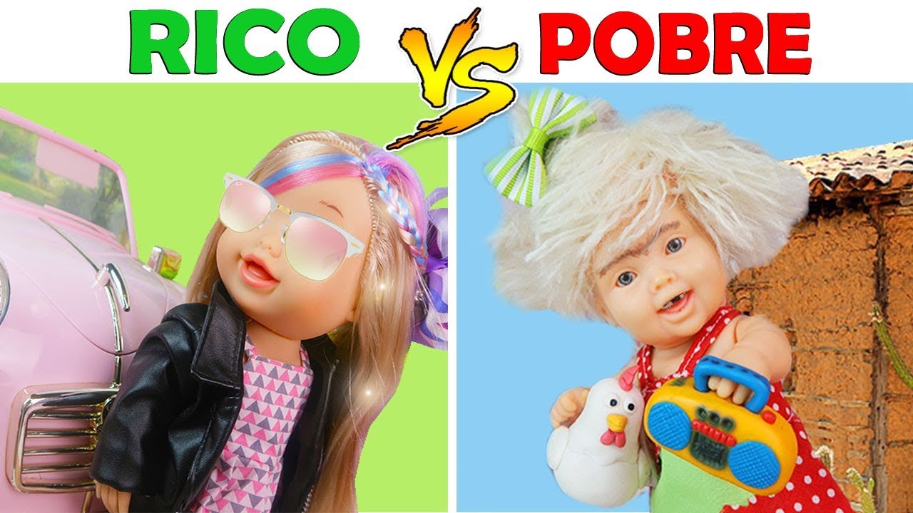 RICO VS POBRE | ROTINA - LillyDoll