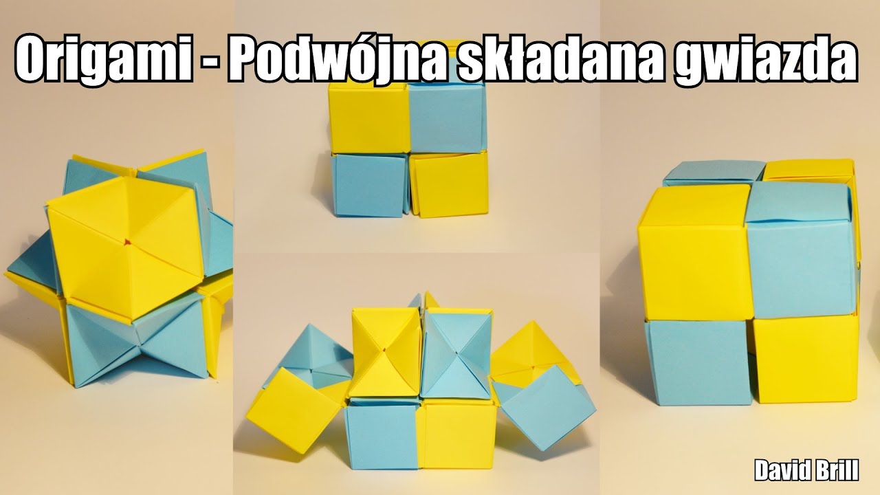 Origami - Podwójna składana gwiazda