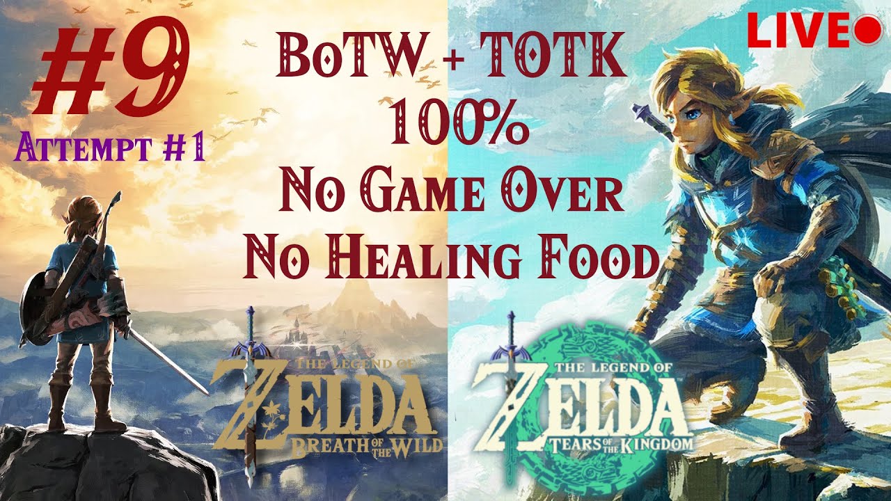 Zelda BoTW + ToTK 100% No Death part 9 Master Sword Trials Today