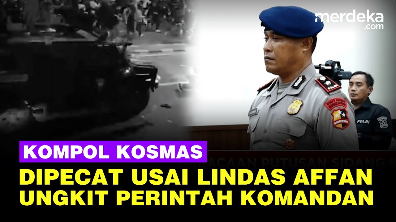 Kompol Kosmas Lindas Affan Ojol Dipecat Polri: Saya Hanya Laksanakan Perintah Komandan