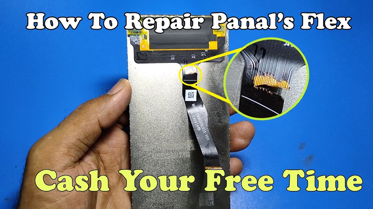 Repair a Broken Flex Cable | Repair LCD Panel Broken Strip