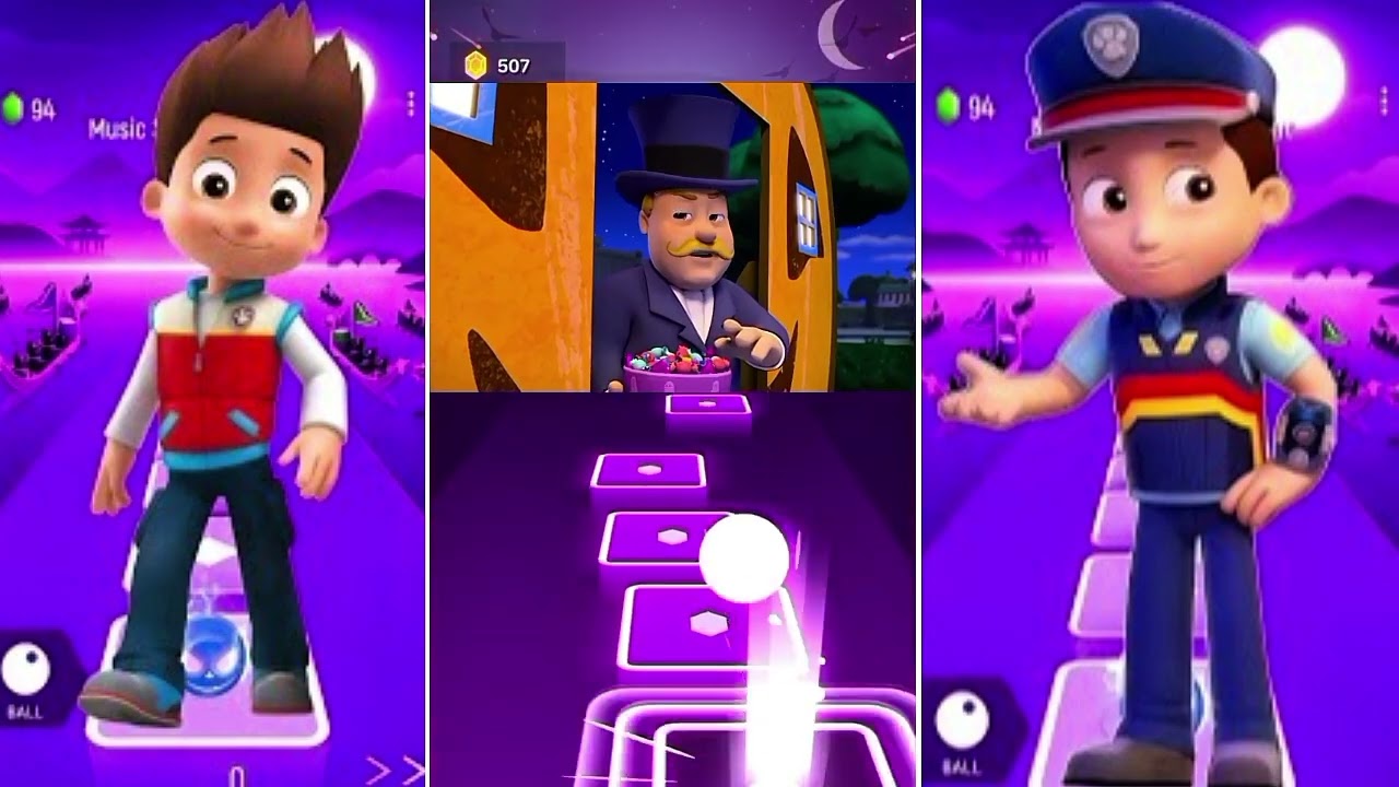 Paw Partrol team Ryder 🆚 Paw Partrol team 🆚 Paw Partrol team🆚 Paw Partrol team In Tiles hop EDM Rush
