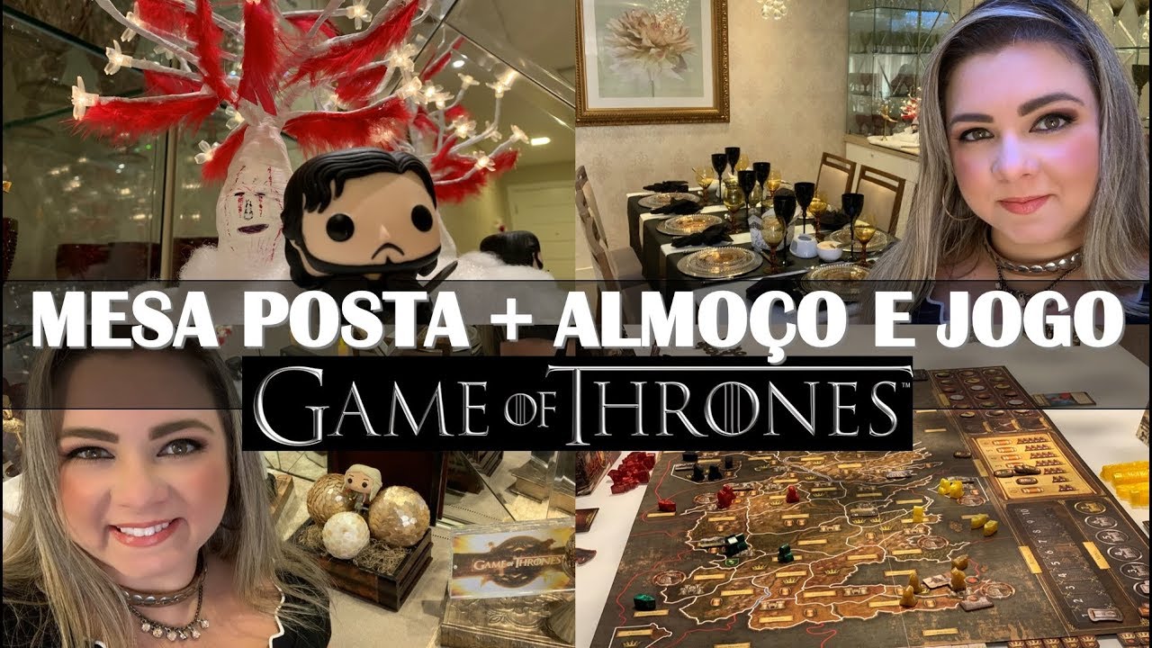 MESA POSTA TEMÁTICA GAME OF THRONES | VLOG TARDE DE JOGOS COM ALMOÇO, LANCHE E DECOR MEDIEVAL