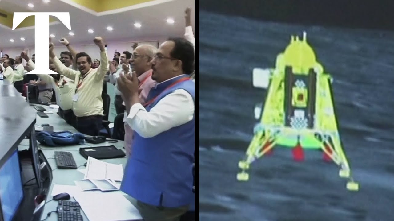 India&rsquo;s Chandrayaan-3 spacecraft lands on the moon
