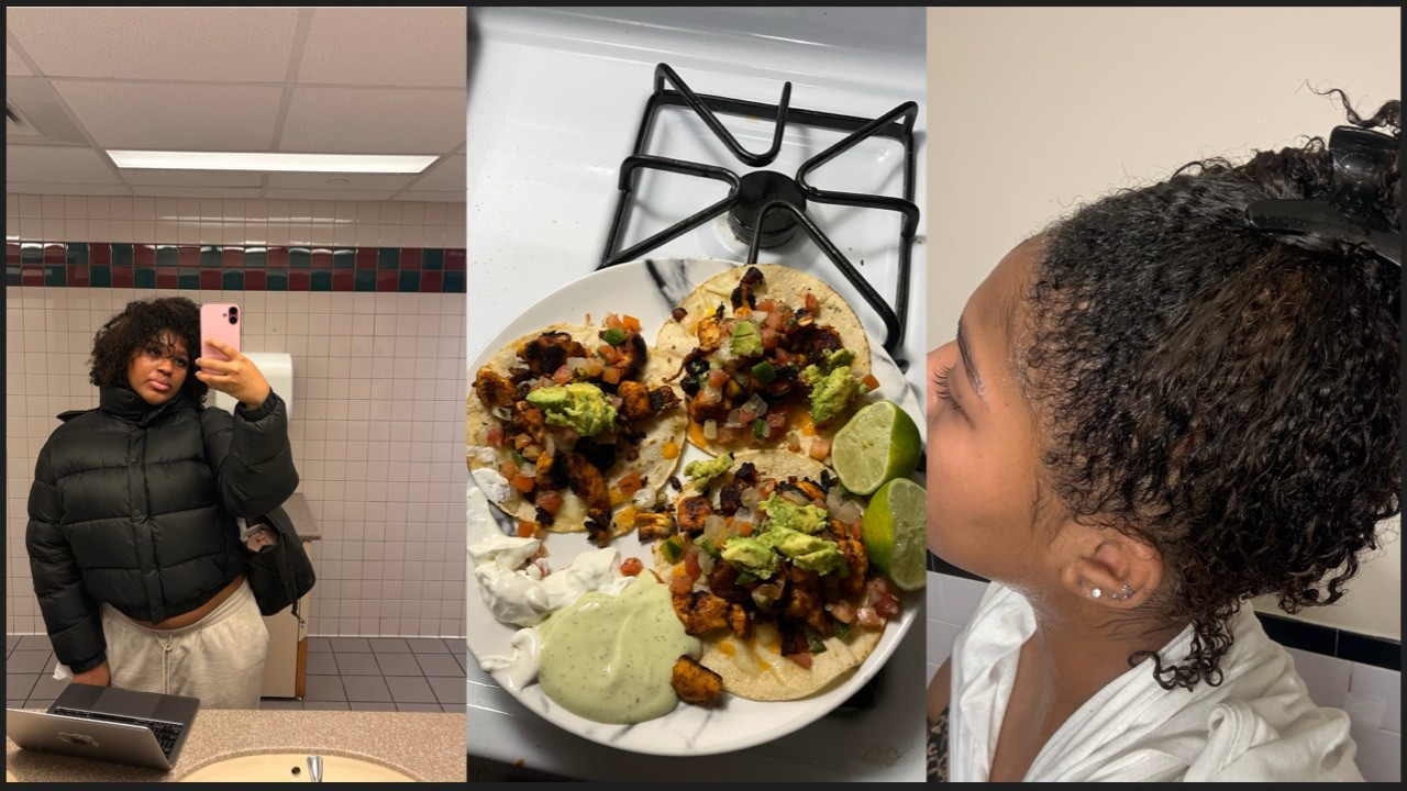 weekly vlog| grwm/dyeing my hair| nia nicole n