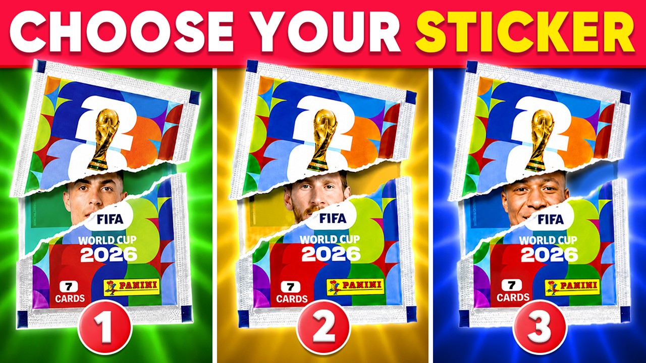 Выбери свой набор наклеек Panini World Cup ⚽️🏆 Футбольная викторина FIFA World Cup 2026🔥
