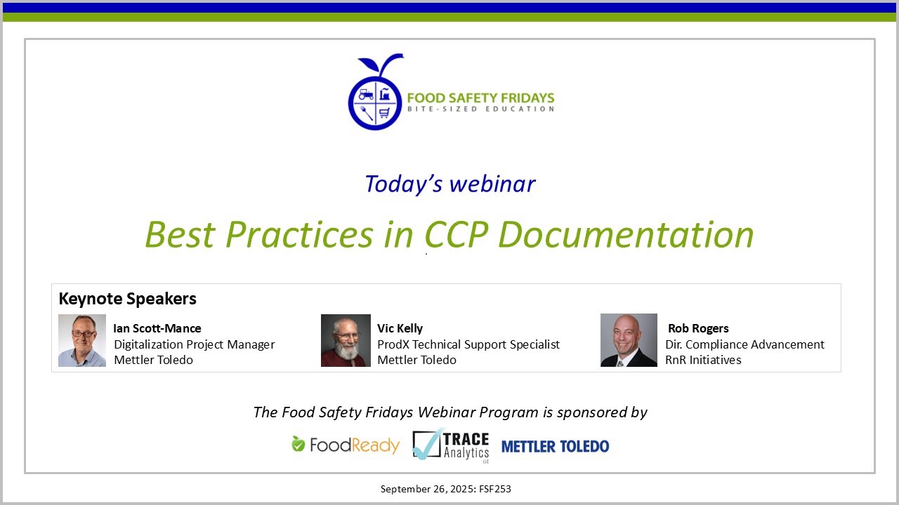 Best Practices in CCP Documentation