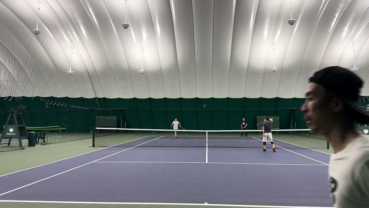Chak & Henry vs Chris & Edwin   AELTC Raynes Park    3rd set 4-2   ( out of time)   25/01/26