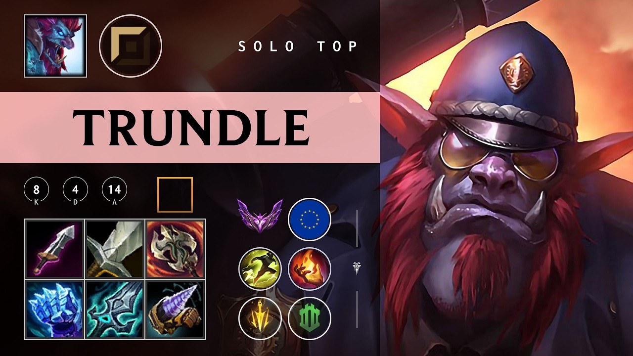 Trundle Top vs Tryndamere - EUW Master Patch 26.03