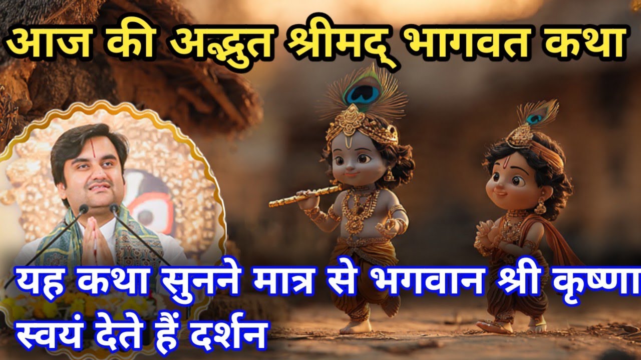 आज की अद्भुत श्रीमद् भागवत कथा ||indresh upadhyay bhagvat katha #indreshjikatha 