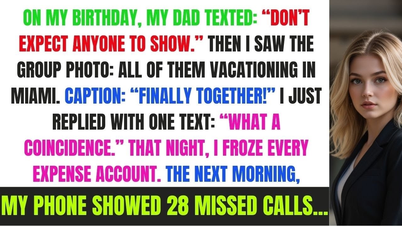 On My Birthday, My Dad Texted: “Don’t Expect Anyone To Show” Then I Saw The Group Photo: All...