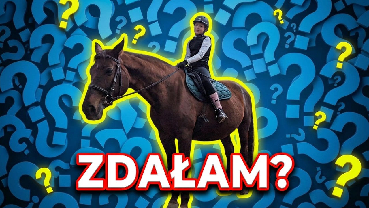 Mój pierwszy egzamin 😳 Zdaję na odznakę, Jeżdżę Konno 🐴🐎🥇