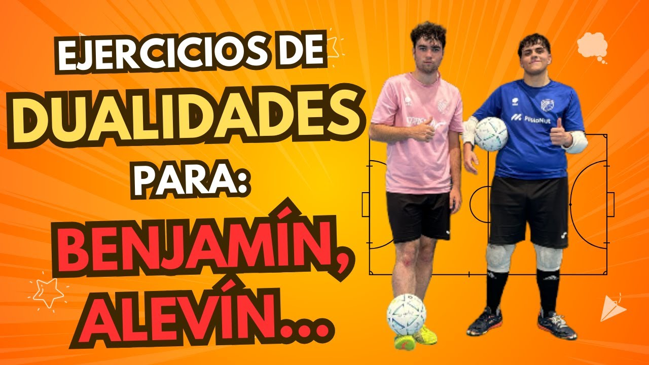 ​▶️​​ 10 EJERCICIOS de DUALIDADES en FUTBOL SALA🏆 | TÉCNICA básica para BENJAMÍN y ALEVÍN
