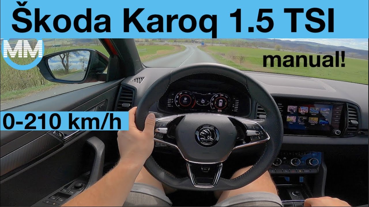 Skoda Karoq 1.5 TSI MANUAL POV Test Drive + Acceleration 0-200 km/h