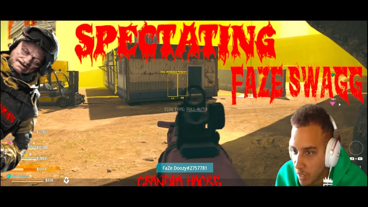 Spectating FaZe Swagg with WALL HACKS - COD WARZONE 3