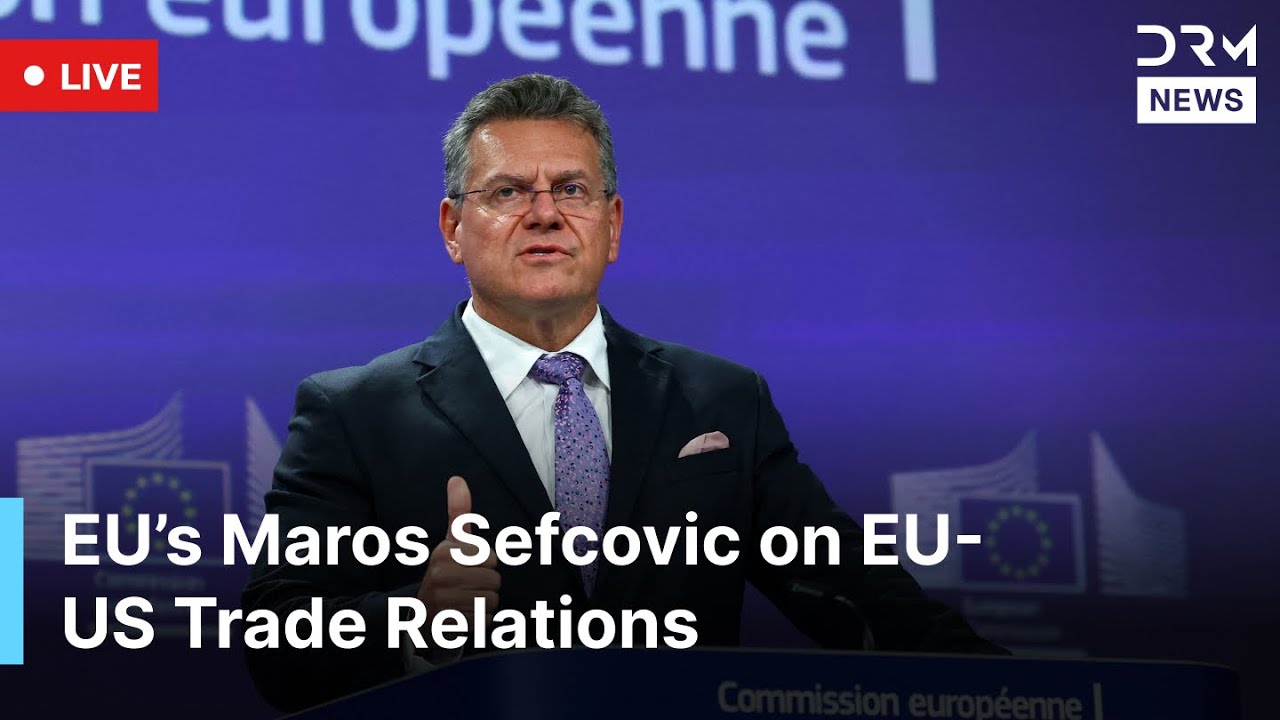 LIVE: European Trade Commissioner Gives a Press Conference on EU-US Trade Relations | AC1G