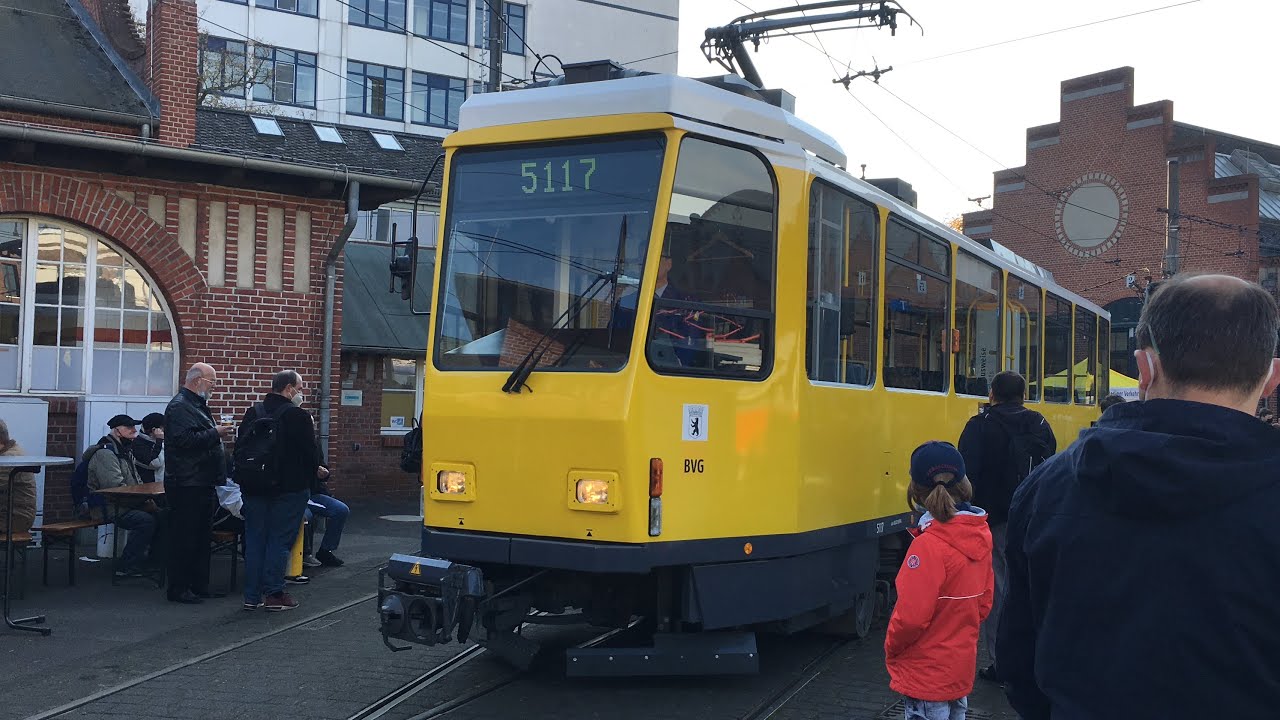 Straßenbahn Berlin: Mitfahrt im T6+B6 bei Sonderfahrt am 30.10.2021