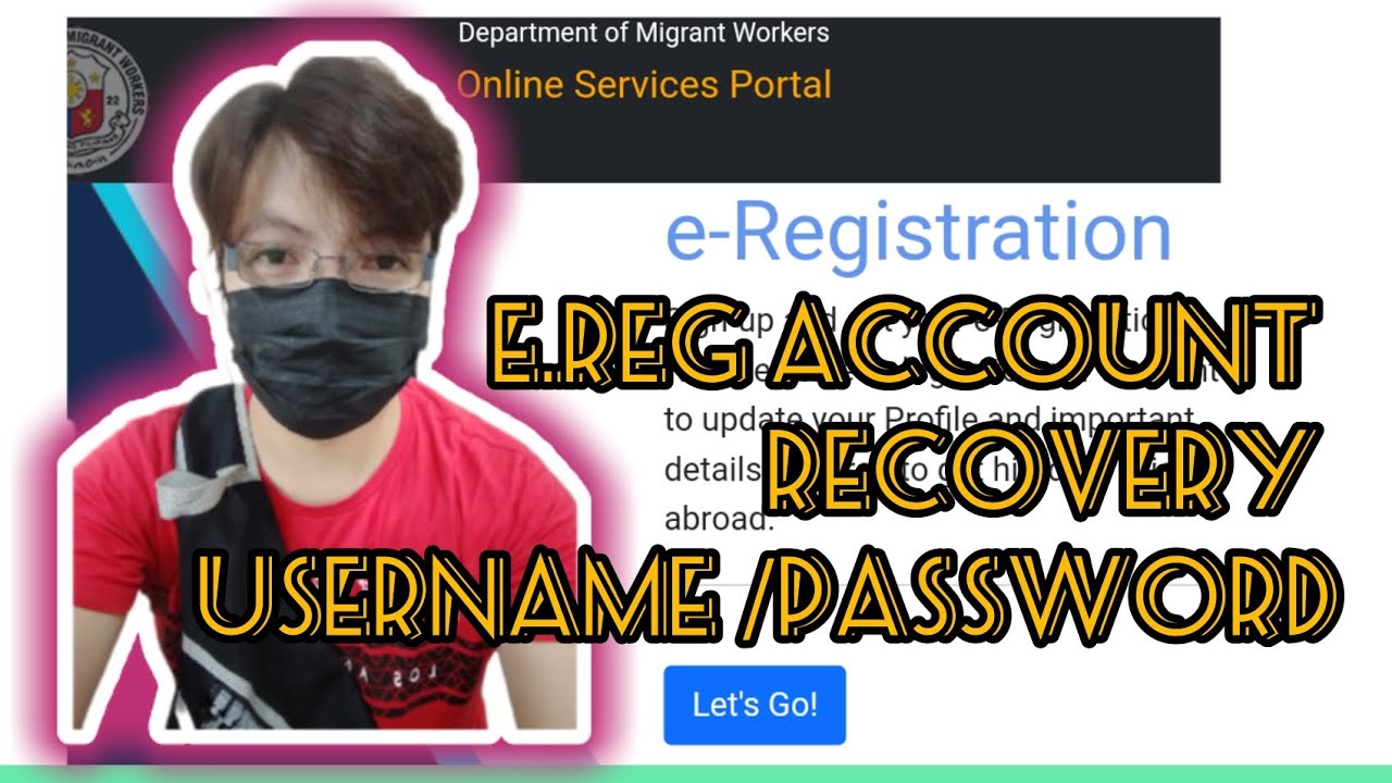 E. Registration Account Recovery| Paano Mag Recover ng Account sa E. Reg sa POEA website.