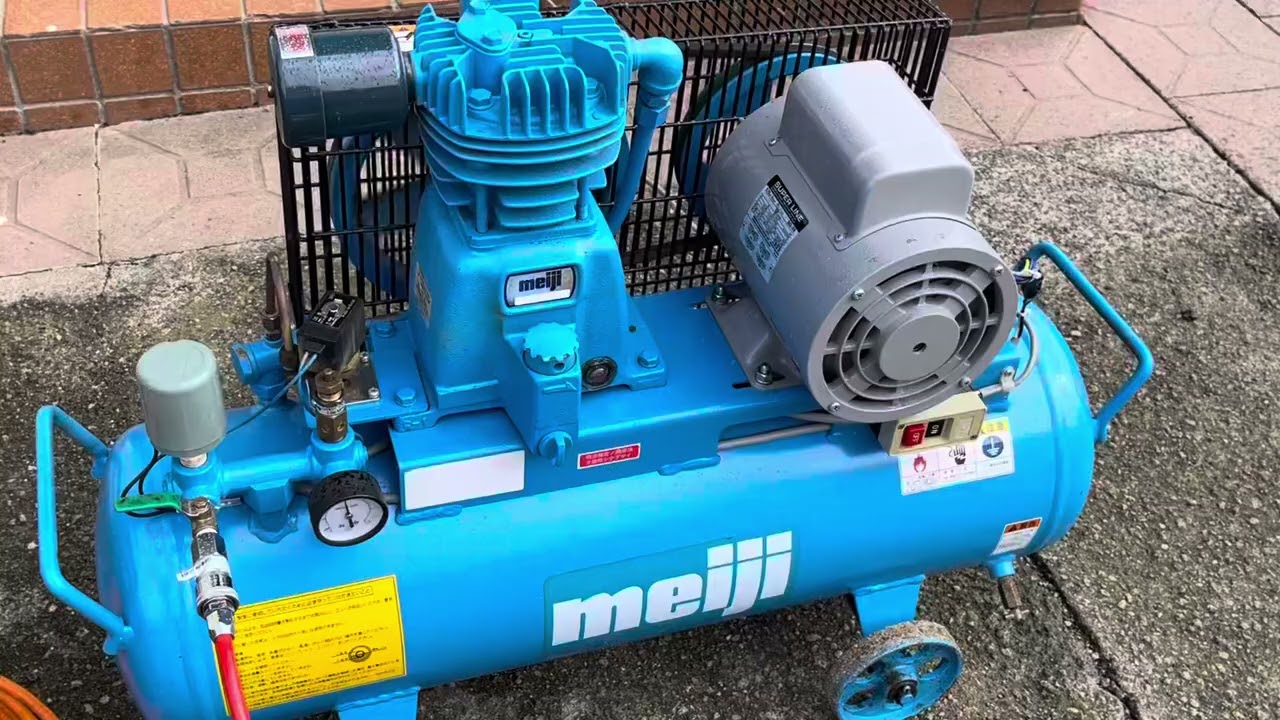 meiji エアーコンプレッサー　100/200v