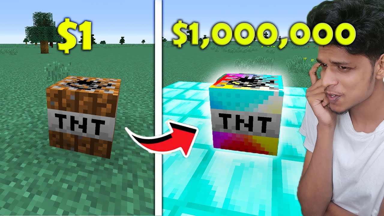 Minecraft : $1 TNT v/s $1,000,000 TNT !!! Perfect Gaming Machan | PGM |