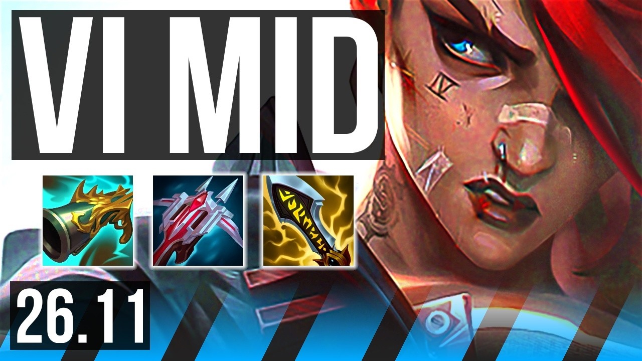 VI vs KATARINA (MID) | 49K damage | EUW Master | 26.11