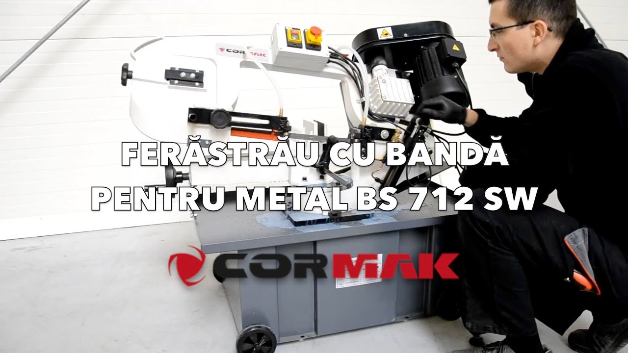 Ferastrau pentru metal cu banda 🇵🇱 CORMAK 🇷🇴 BS 712 SW