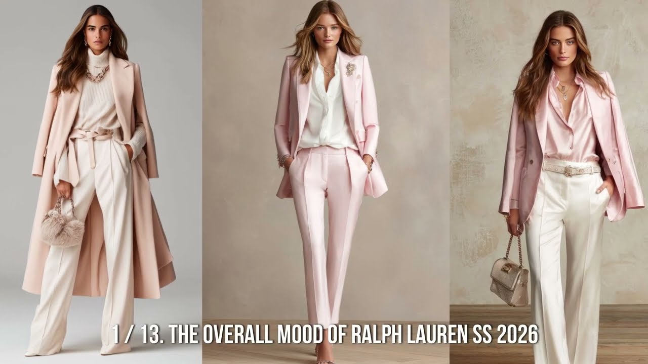 Ralph Lauren SS 2026 | Blush Pink & Ecru – Slimming Colors & Flattering Feminine Style (40+)