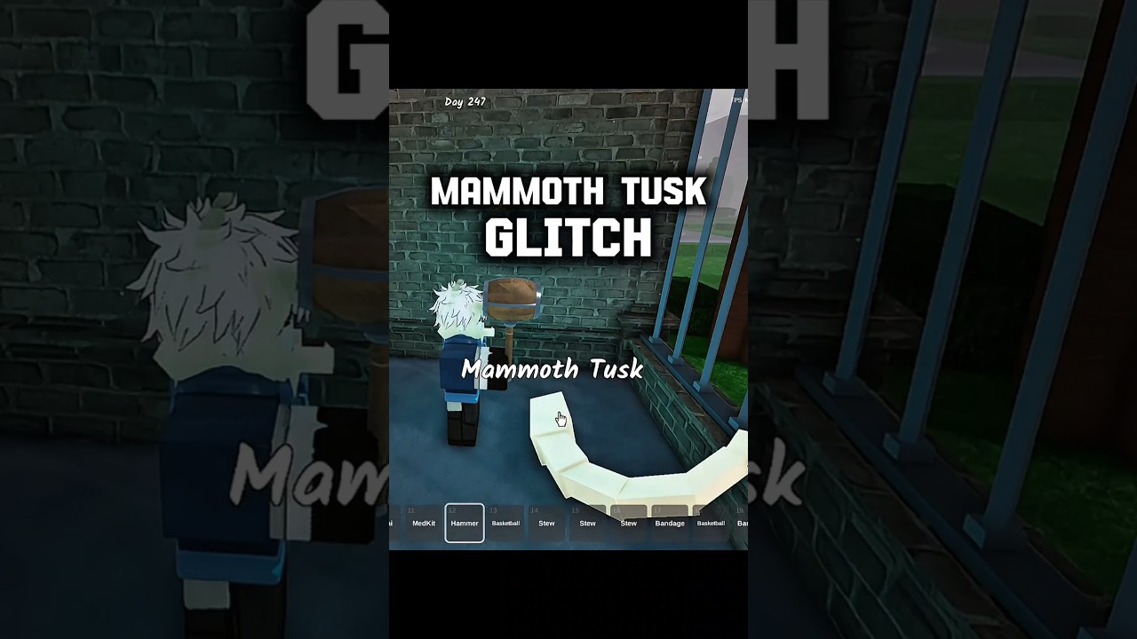 Mammoth Tusk Glitch on 99 nights in the forest
