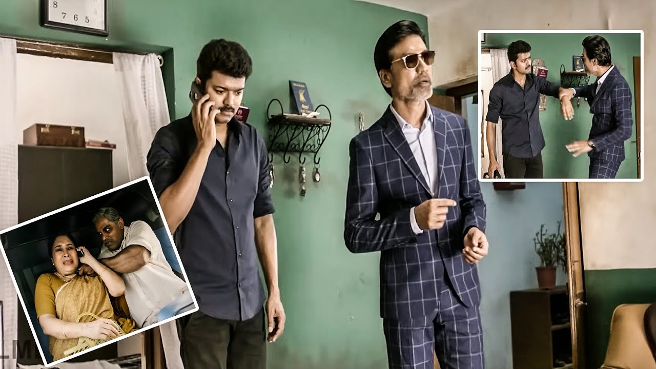 Thalapathy Vijay Ultimate Warning To  S.j.Suryah Telugu Interesting Movie Scene | @Filmetelugu
