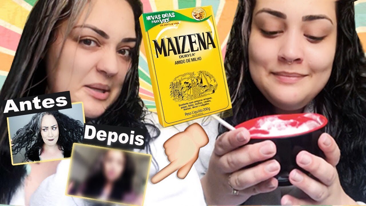 TESTEI A HIDRATAÇÃO DE MAIZENA NO MEU CABELO CACHEADO E NÃO ACREDITO NO RESULTADO!